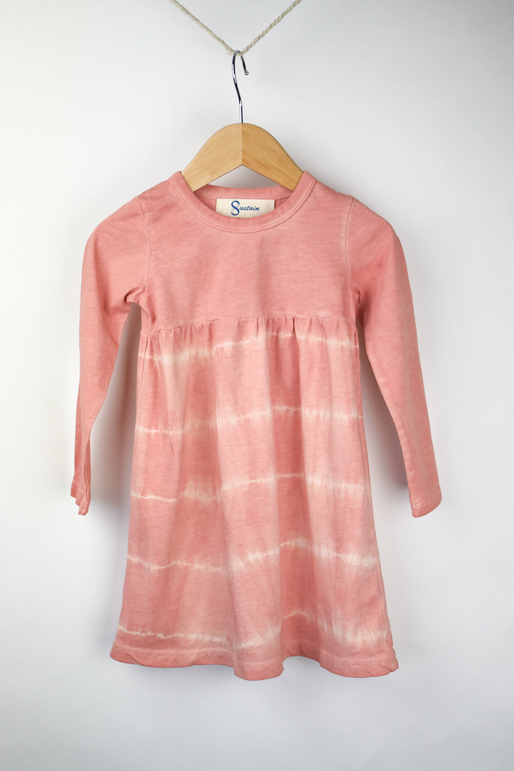 Shibori Dress (Avocado Pink)