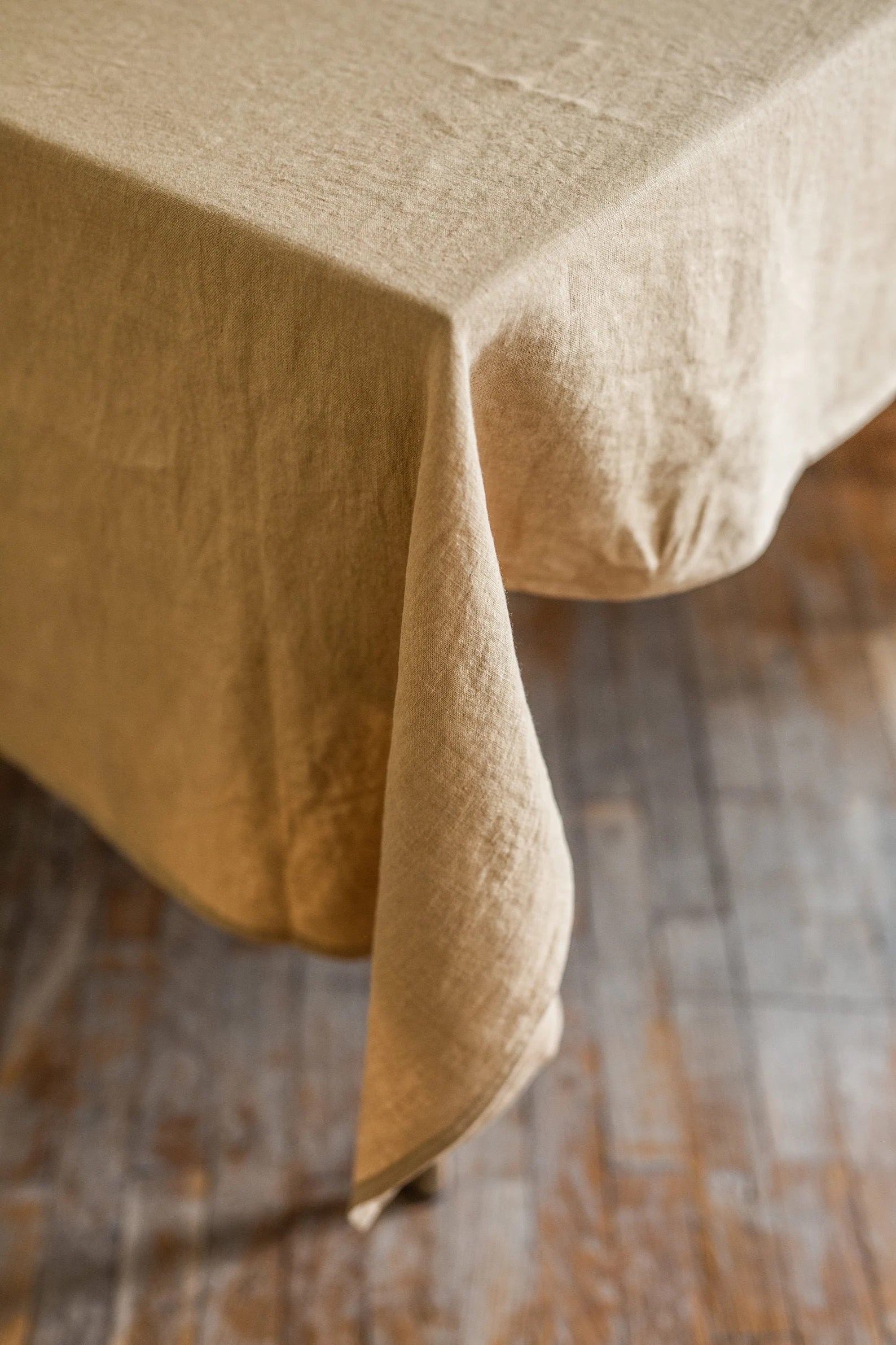 Linen Tablecloth (Mustard)