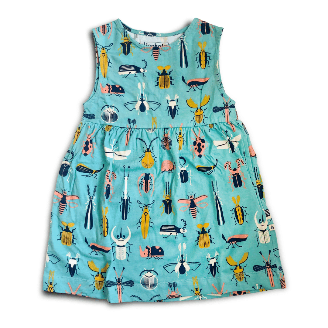 Jo Dress (Beetle Mania Print)