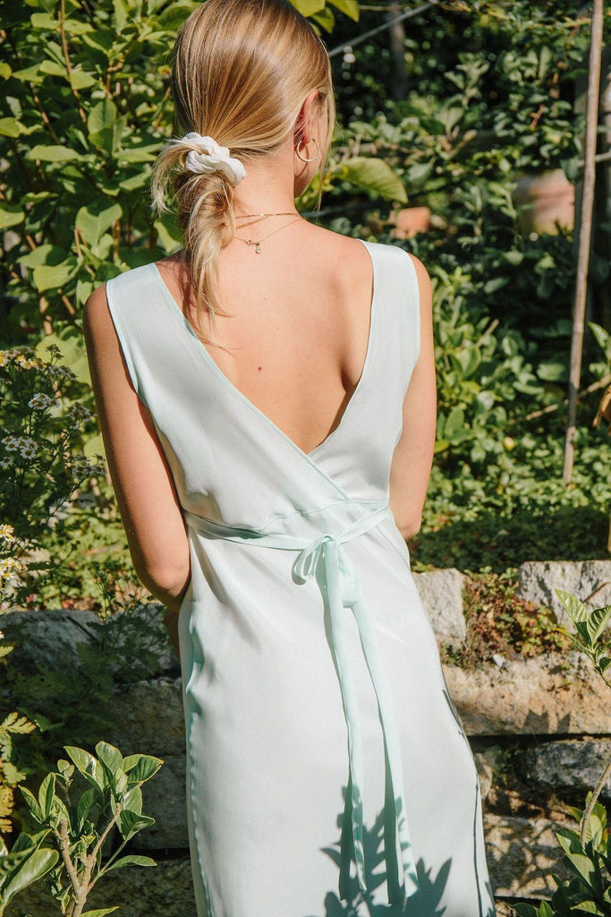 Juliet Dress- Mint Silk Dress Dress Merritt Charles 