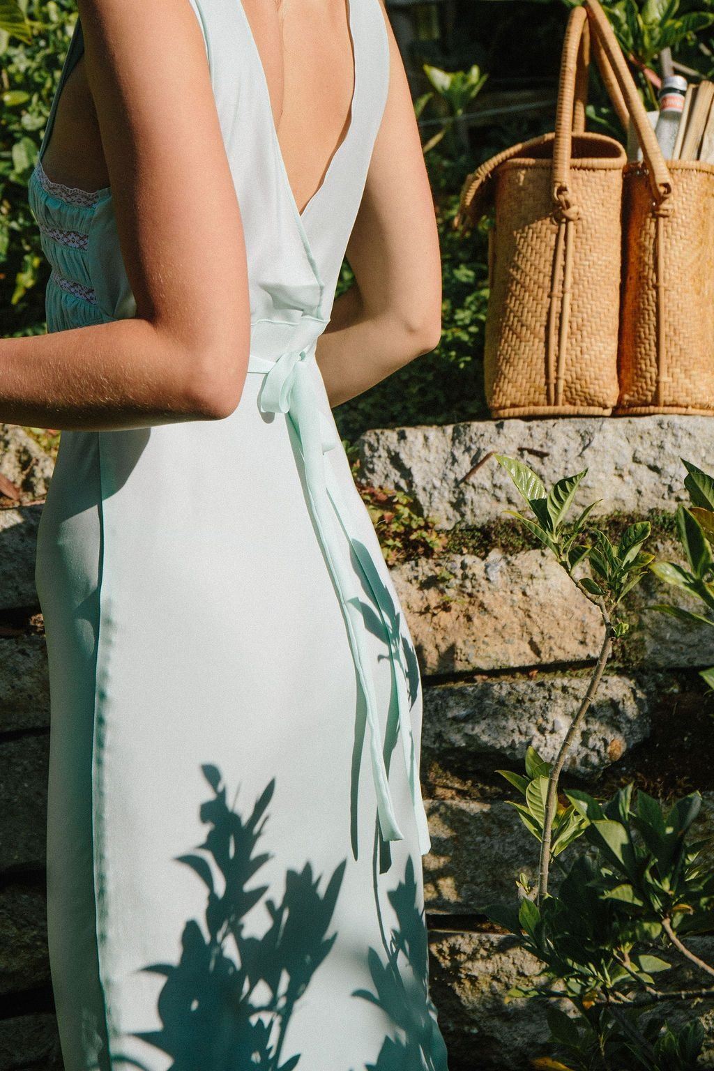 Juliet Dress- Mint Silk Dress Dress Merritt Charles 