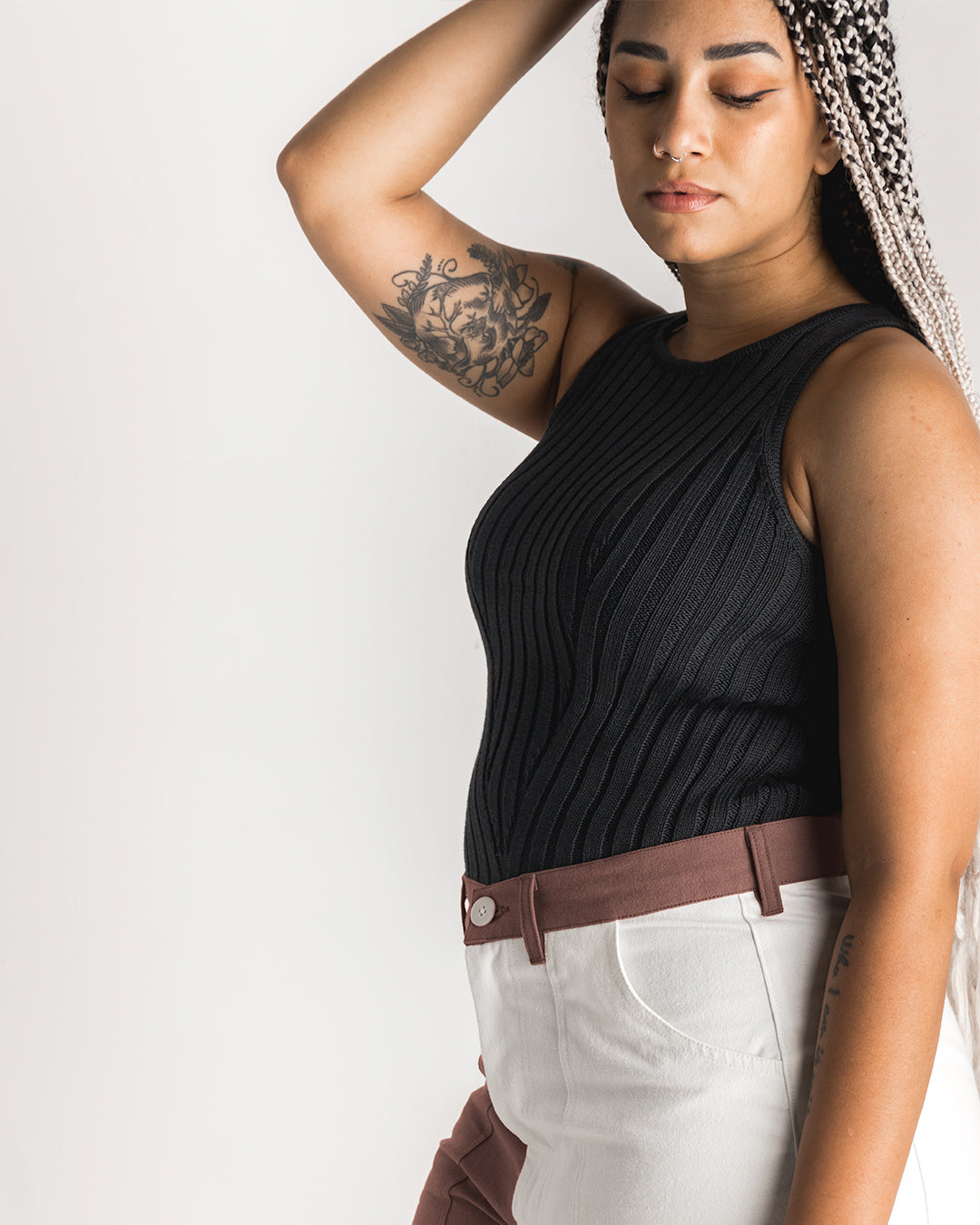 Knit Tank (Charcoal)