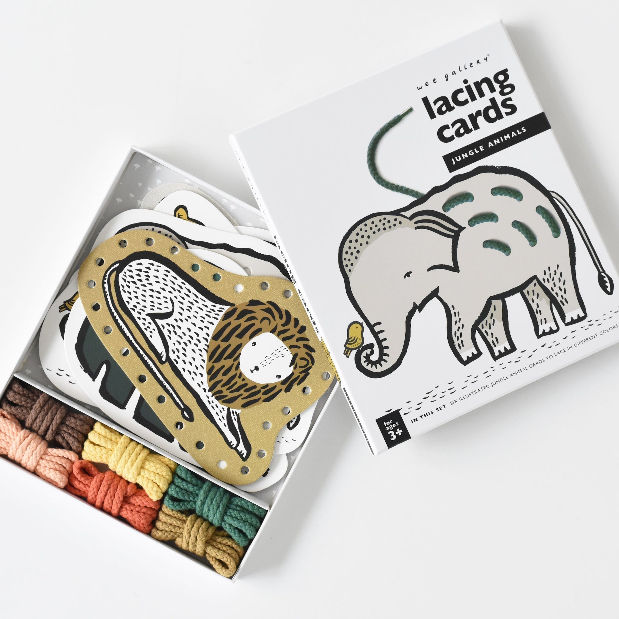 Lacing Cards (Jungle Animals)