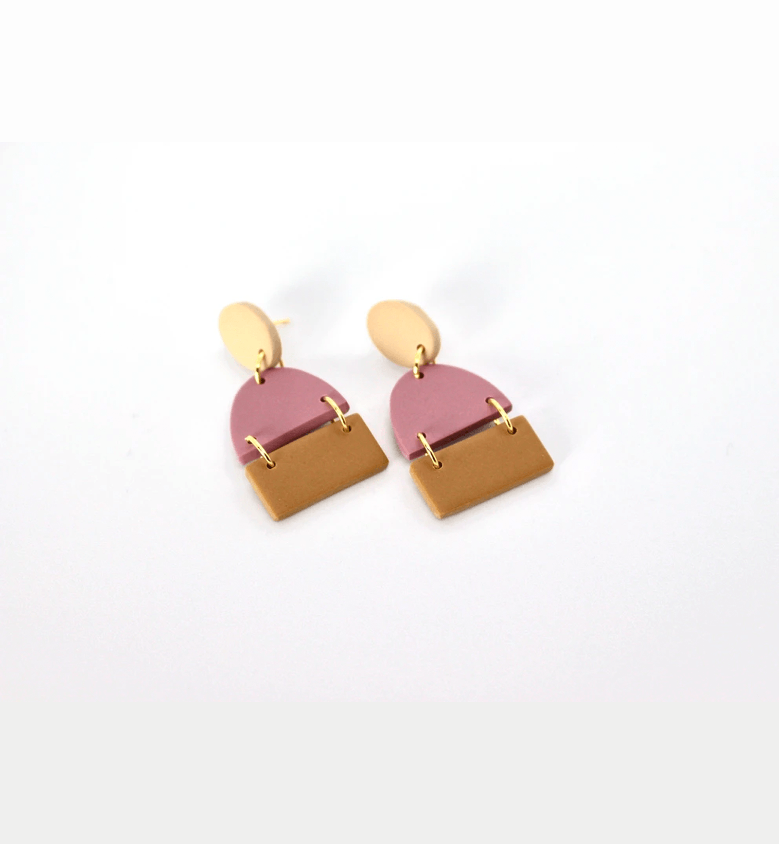 Oval Segments Earrings - Consciously