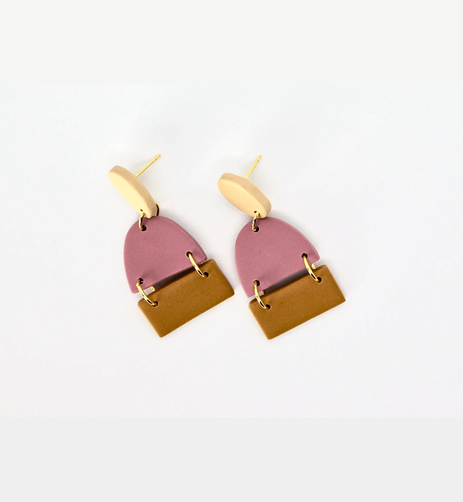 Oval Segments Earrings - Consciously