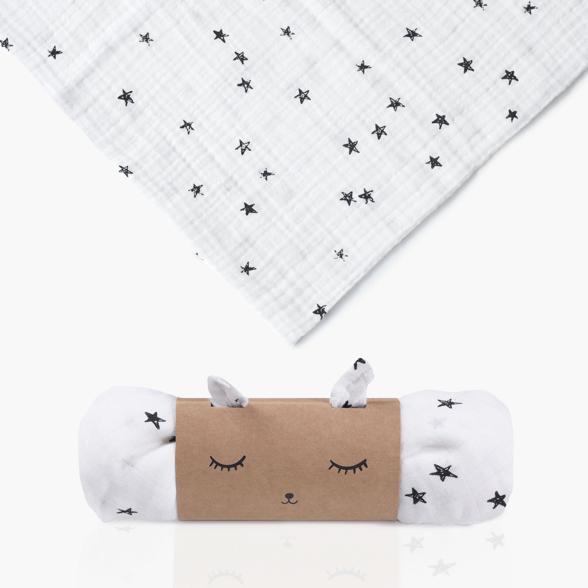 Organic Muslin Swaddle (Stars)