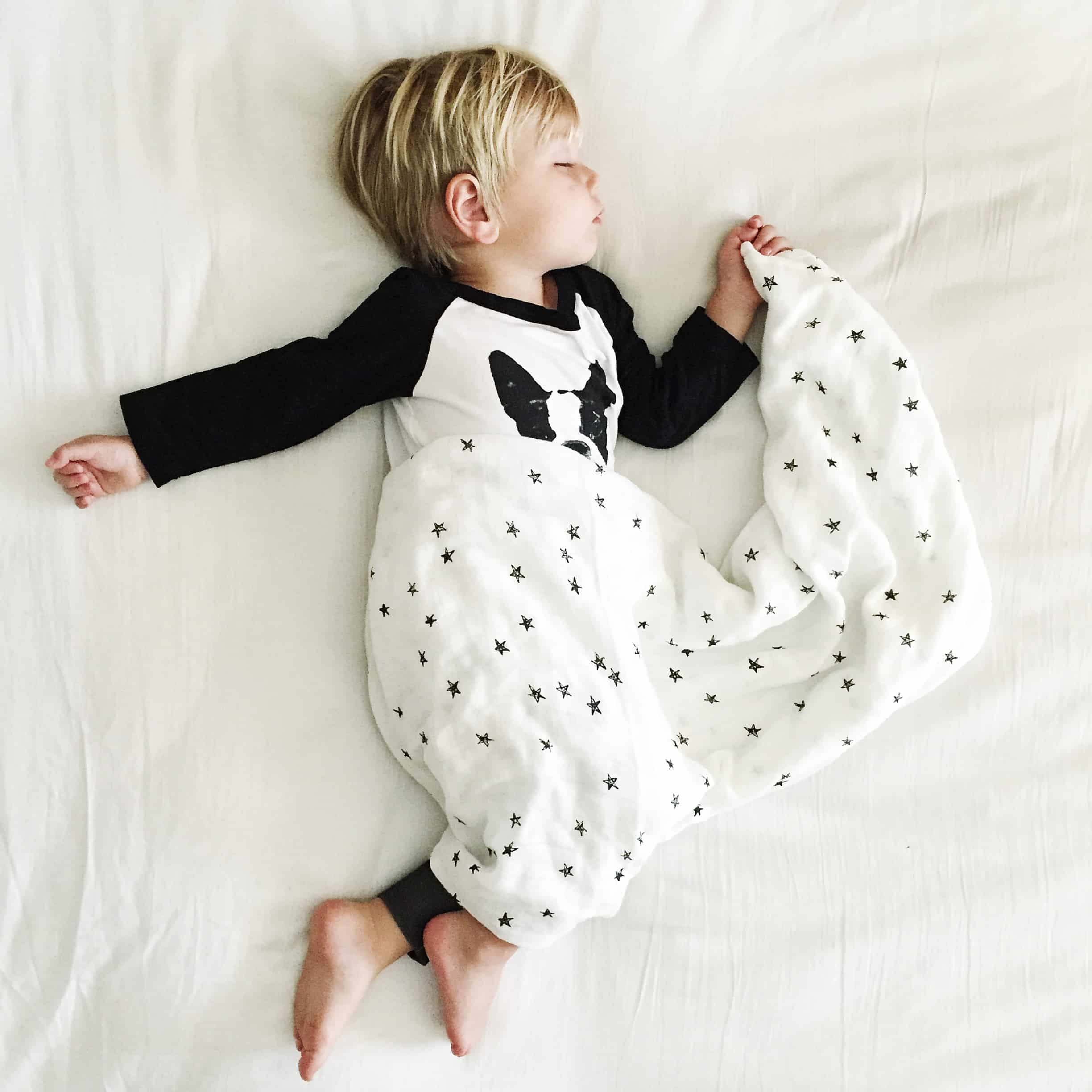 Organic Muslin Swaddle (Stars)