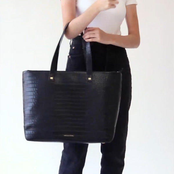 The Tote (Black Crocodile)